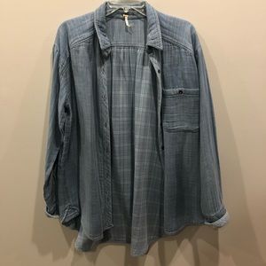 Free People Oversized Button Down